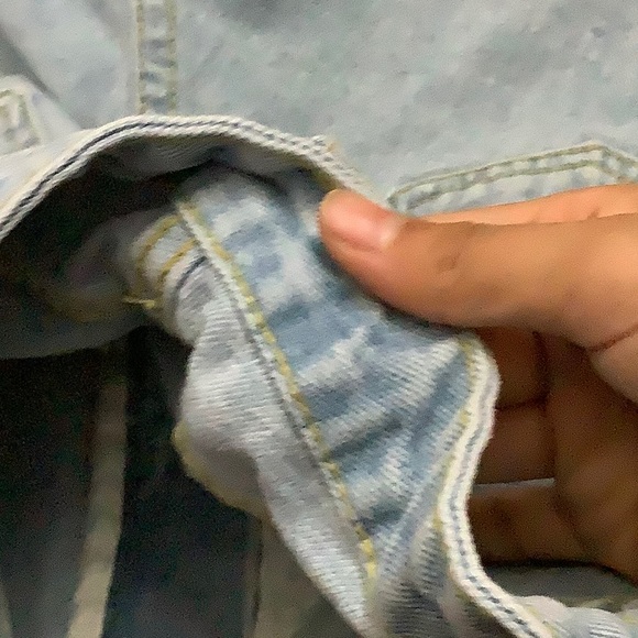 ʜɪɢʜ ʀɪꜱᴇ ᴅᴇɴɪᴍ ꜱʜᴏʀᴛꜱ - ʟɪɢʜᴛ ᴅᴇɴɪᴍ - Picture 3 of 4